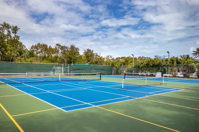 view of sport court