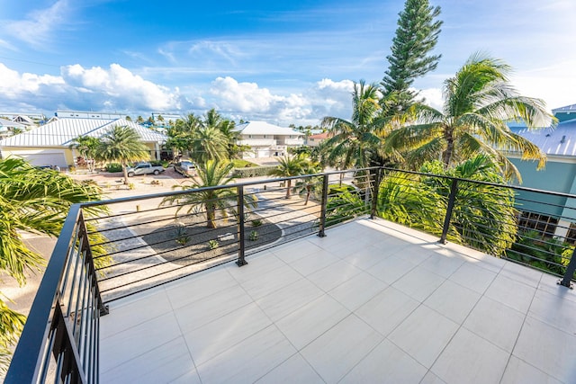 balcony with a residential view