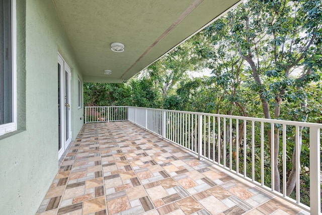 view of balcony