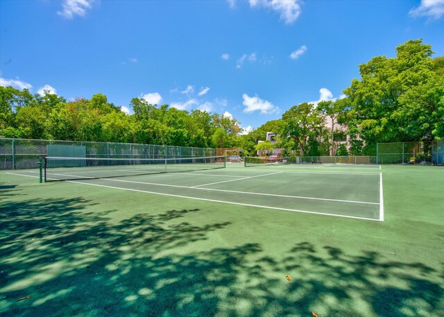 view of sport court