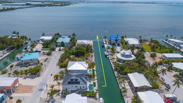 23066 Tarpon Ln, Cudjoe, FL 33042 - aerial perspective of suburban area featuring a large body of water