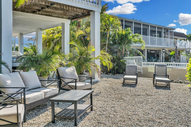918 W Ocean Dr, Key Colony, FL 33051 - view of home's community featuring a patio area, outdoor lounge area, and a pergola