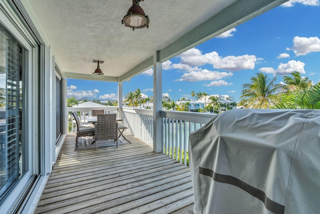 918 W Ocean Dr, Key Colony, FL 33051 - wooden terrace with a grill