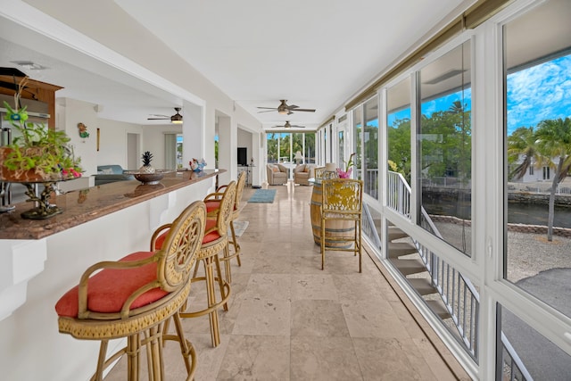 175 Galleon Rd, Islamorada, FL 33036 - sunroom / solarium with stone finish flooring
