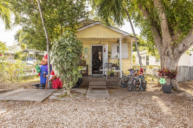 view of bungalow-style home