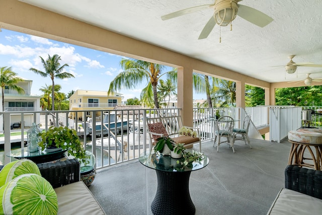 19 N Dr, Key Largo, FL 33037 - balcony with ceiling fan