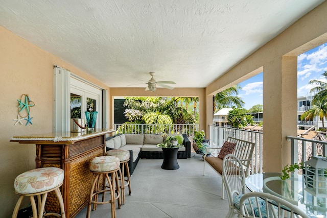 19 N Dr, Key Largo, FL 33037 - view of patio / terrace with ceiling fan and outdoor lounge area