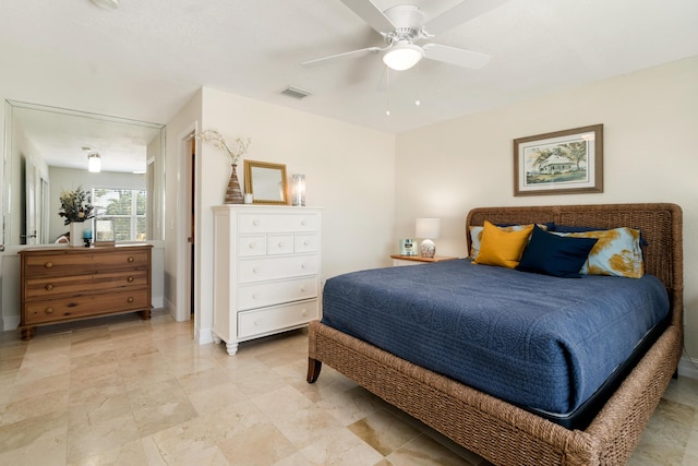 19 N Dr, Key Largo, FL 33037 - bedroom featuring a ceiling fan and baseboards