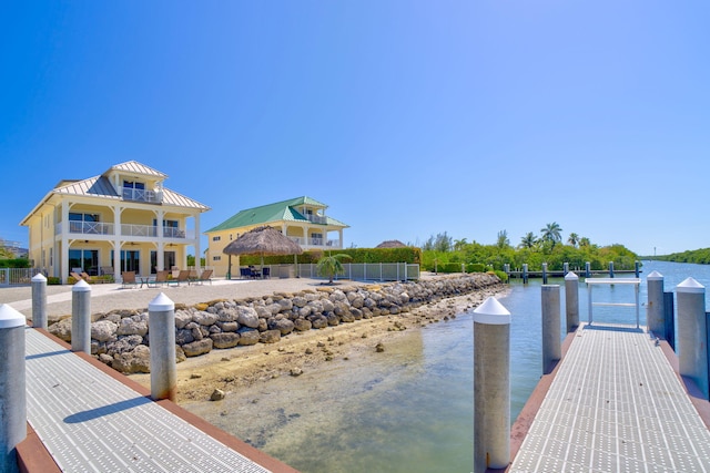 2394 Coco Plum Dr Unit 2, Marathon, FL 33050 - dock area with a water view