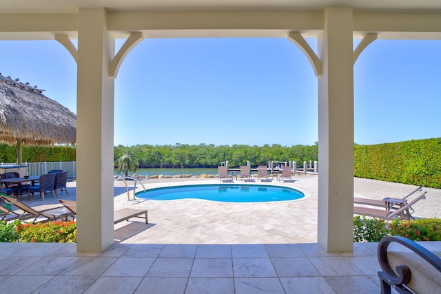 2394 Coco Plum Dr Unit 2, Marathon, FL 33050 - view of swimming pool with a patio