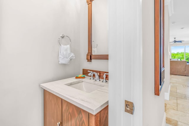 2394 Coco Plum Dr Unit 2, Marathon, FL 33050 - bathroom with vanity and stone finish flooring