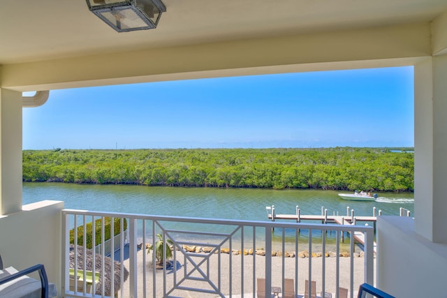 2394 Coco Plum Dr Unit 2, Marathon, FL 33050 - balcony featuring a water view