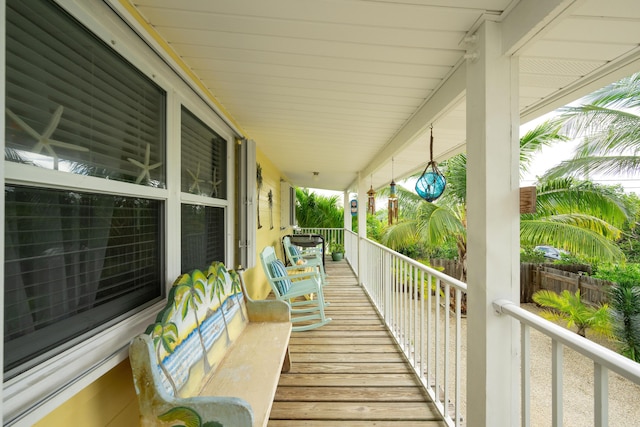 balcony with covered porch