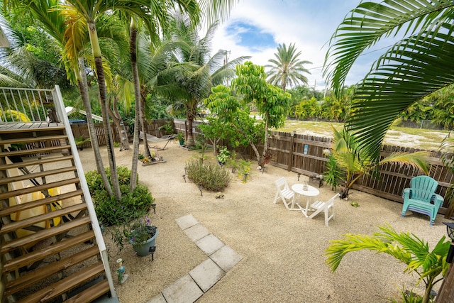 view of yard with a patio