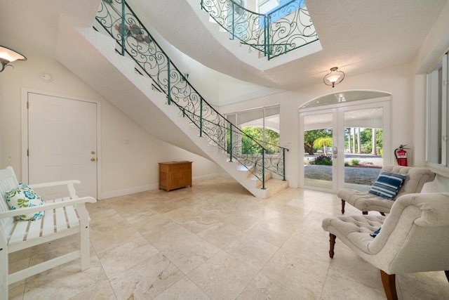 interior space featuring french doors