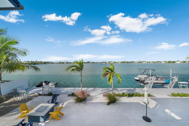 16745 Tamarind Rd, Sugarloaf, FL 33042 - water view with a boat dock