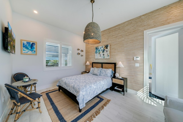16745 Tamarind Rd, Sugarloaf, FL 33042 - bedroom with baseboards, recessed lighting, and wood finished floors
