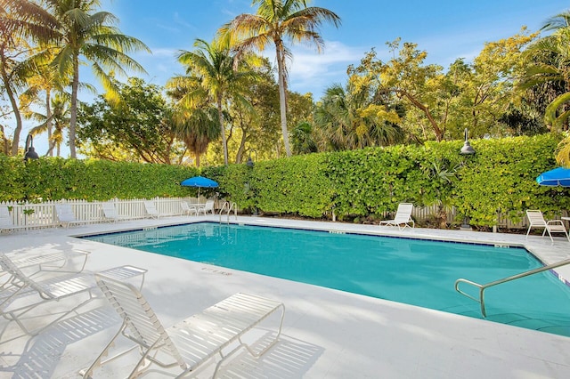 pool with fence