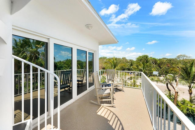 view of balcony