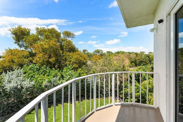 view of balcony