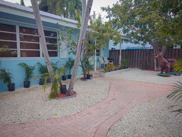 view of patio / terrace with fence