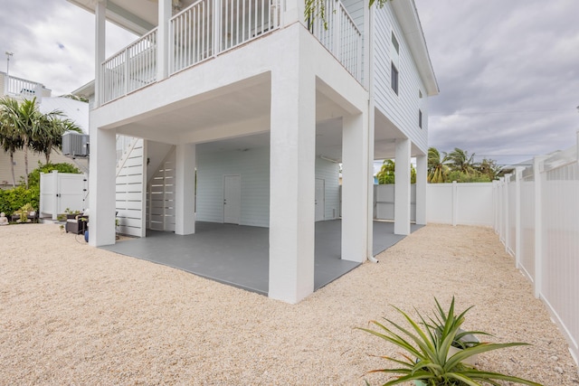 view of patio / terrace featuring a carport