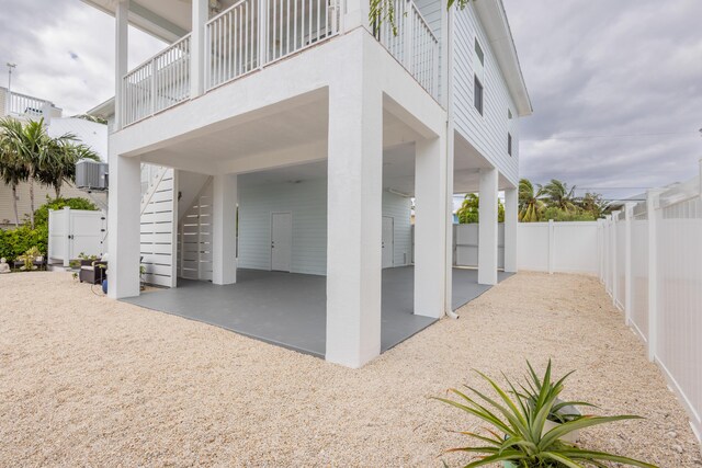 view of patio / terrace featuring a carport