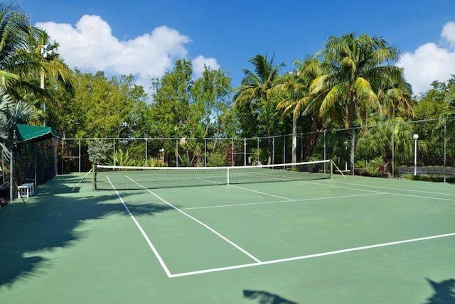 view of tennis court