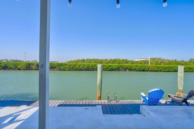 97 Coral Ln, Key Colony, FL 33051 - dock featuring a water view