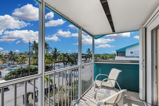 view of balcony