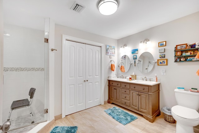 351 8th St, Key Colony, FL 33051 - full bath with toilet, a stall shower, and double vanity