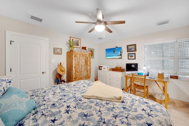 351 8th St, Key Colony, FL 33051 - bedroom with a ceiling fan