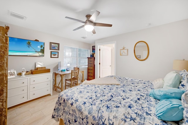 351 8th St, Key Colony, FL 33051 - bedroom featuring ceiling fan