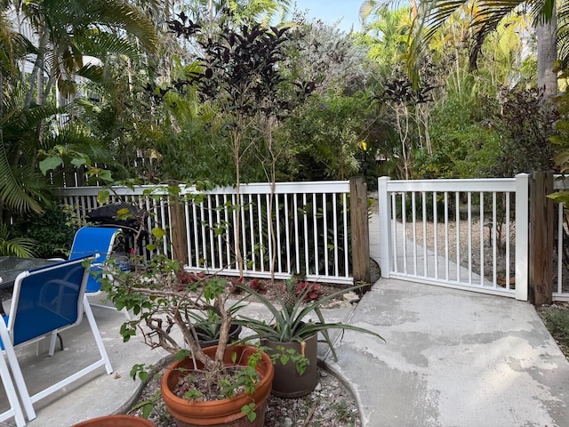 804 S St Unit 1, Key West, FL 33040 - view of patio featuring a gate and fence
