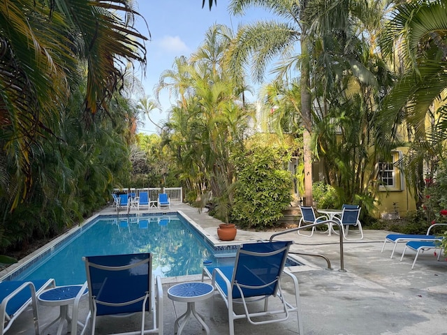 804 S St Unit 1, Key West, FL 33040 - swimming pool featuring a patio area and fence