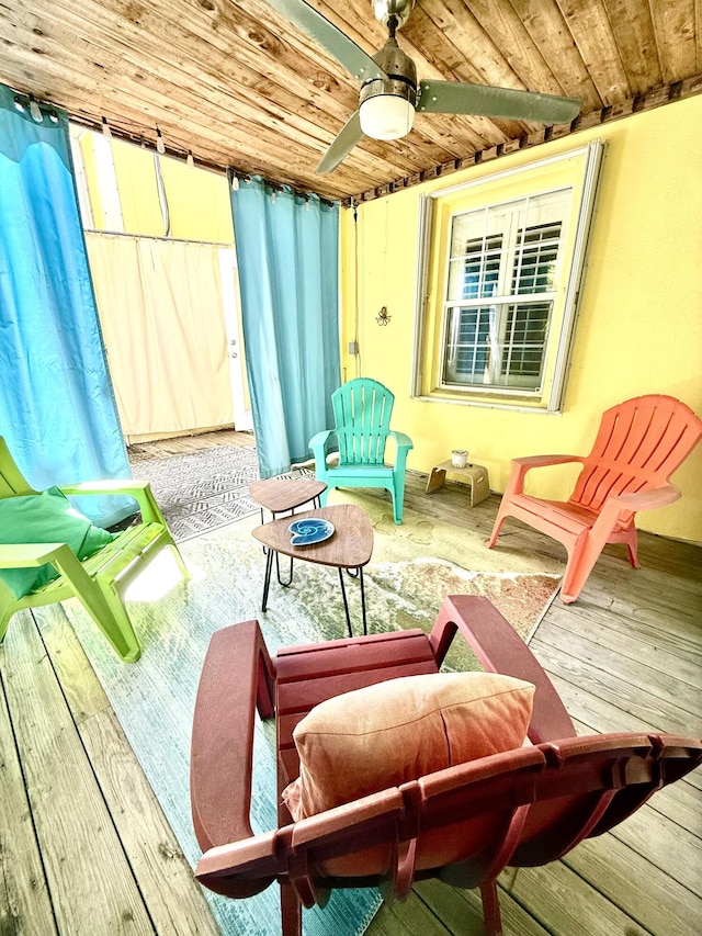 804 S St Unit 1, Key West, FL 33040 - deck featuring a ceiling fan and a patio area