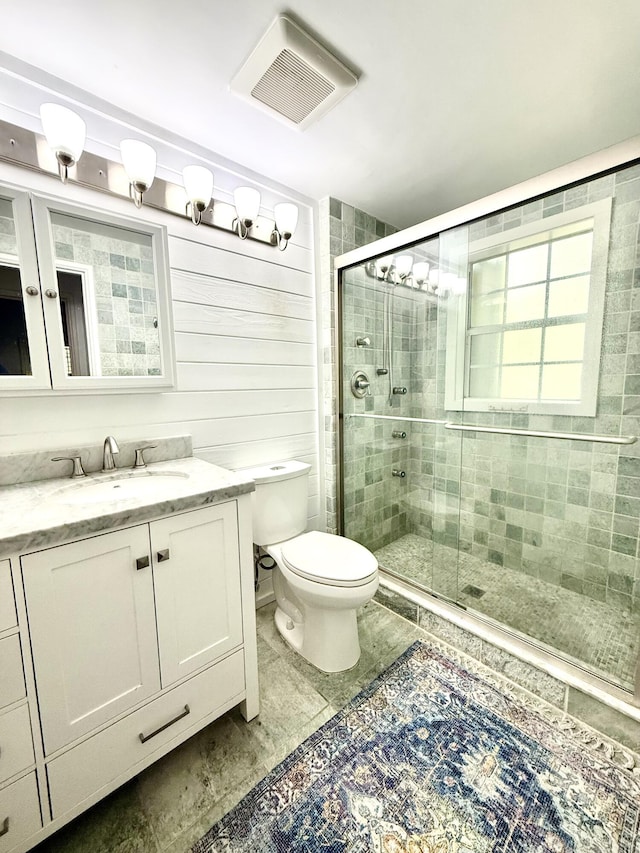804 S St Unit 1, Key West, FL 33040 - bathroom with a shower stall, toilet, and vanity