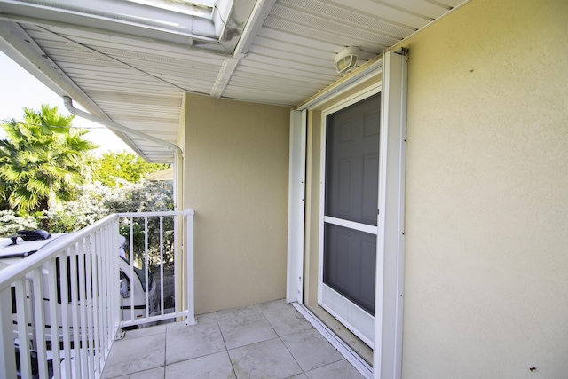 view of balcony