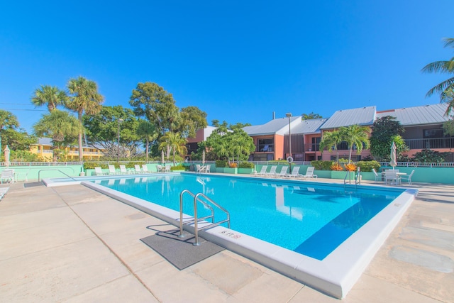 view of pool with a patio