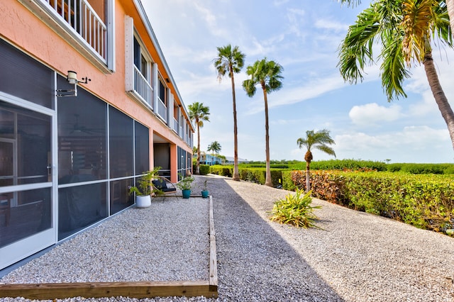 surrounding community with a patio area