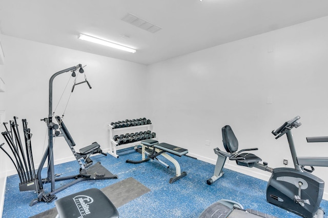 view of workout area