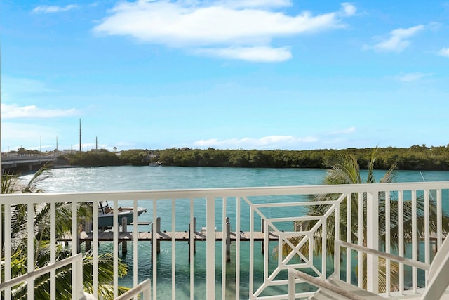 view of water feature