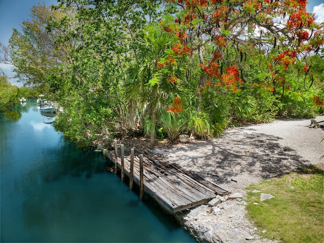 3806 Dyer Rd, Big Pine, FL 33043 - dock area featuring a water view