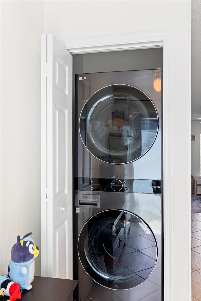 3397 Northside Dr Unit 4, Key West, FL 33040 - laundry area with stacked washer / dryer