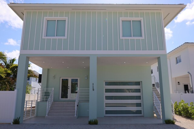 view of front of home with french doors