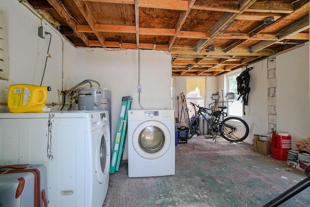 laundry room featuring independent washer and dryer