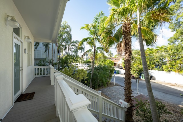 view of balcony