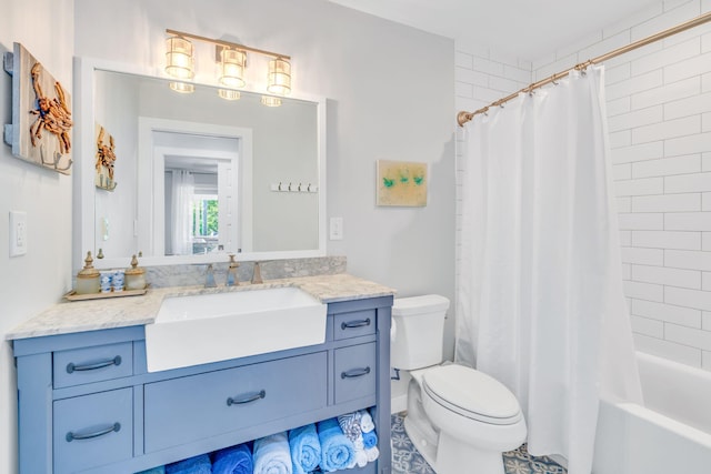 20735 W 5th Ave, Cudjoe, FL 33042 - bathroom with vanity, shower / bath combo with shower curtain, and tile patterned floors