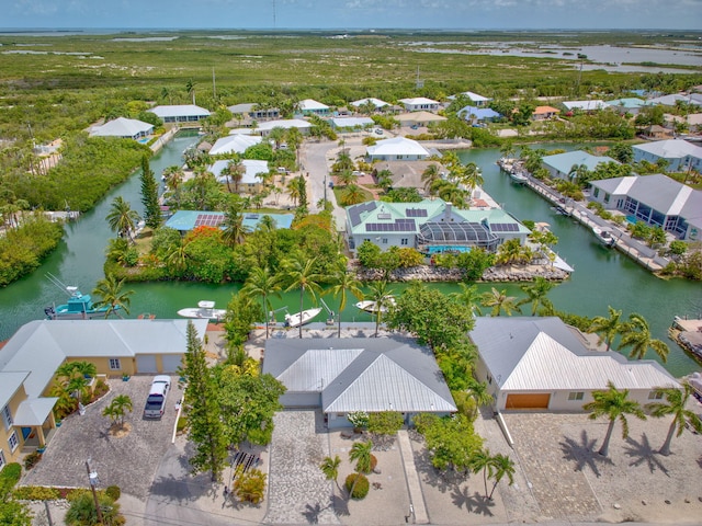 20735 W 5th Ave, Cudjoe, FL 33042 - aerial perspective of suburban area with a large body of water