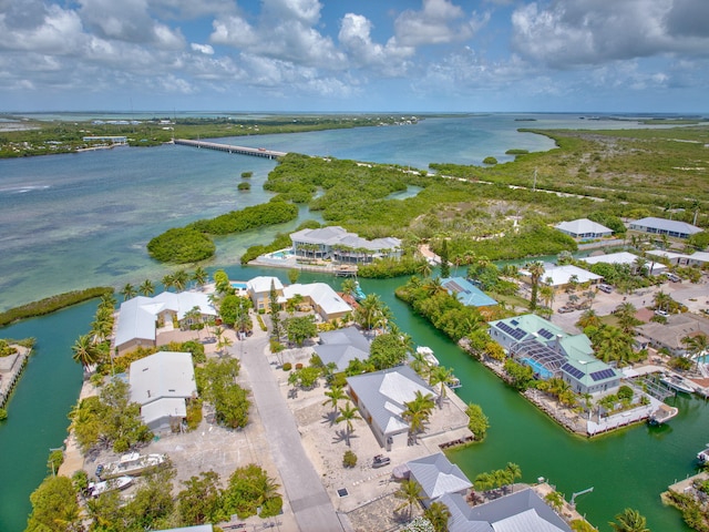 20735 W 5th Ave, Cudjoe, FL 33042 - aerial perspective of suburban area featuring a large body of water